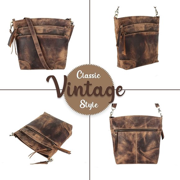 Leather Crossbody Bag purse tote ladies bags satchel travel tote shoulder bag - Picture 3 of 7